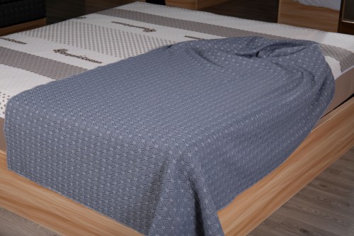 Knitted jacquard polyester mattress fabric