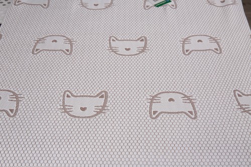 cartoon cat cool touch fabric